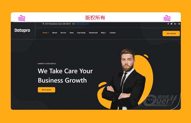 jQuery bootstraps响应式公司企业类网站模板