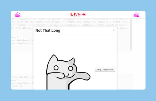 bootstrap modal对话框