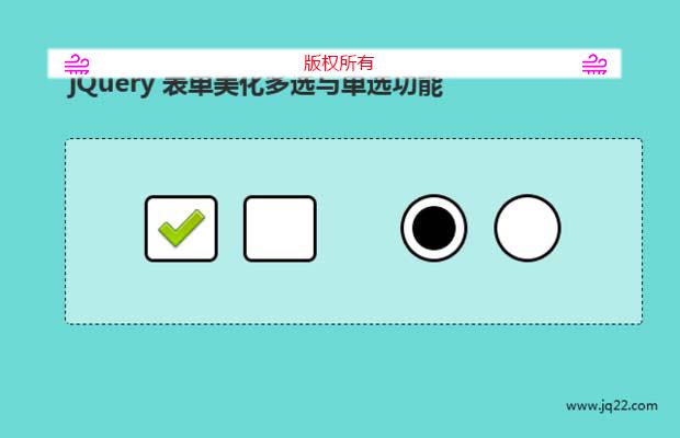 代码简单实用的input（checkbox、radio）美化小插件